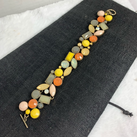 LOFT bracelet multi colored & gold toggle closure - Picture 3 of 6